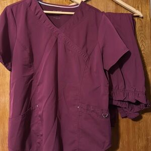 Scrubstar women’s scrub set  Wine in Color